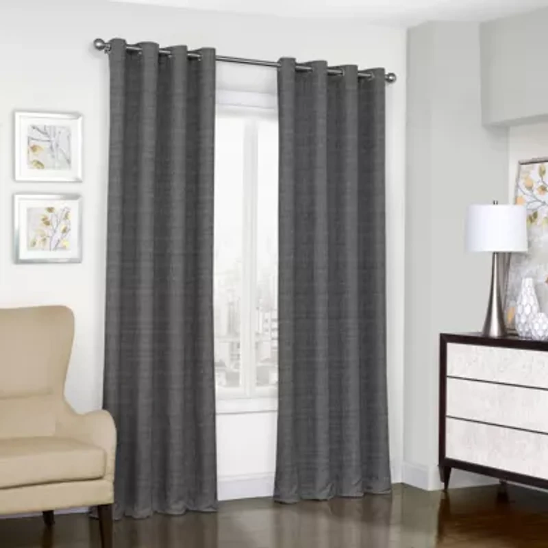 Eclipse Trevi Grommet Top Blackout Single Curtain Panel