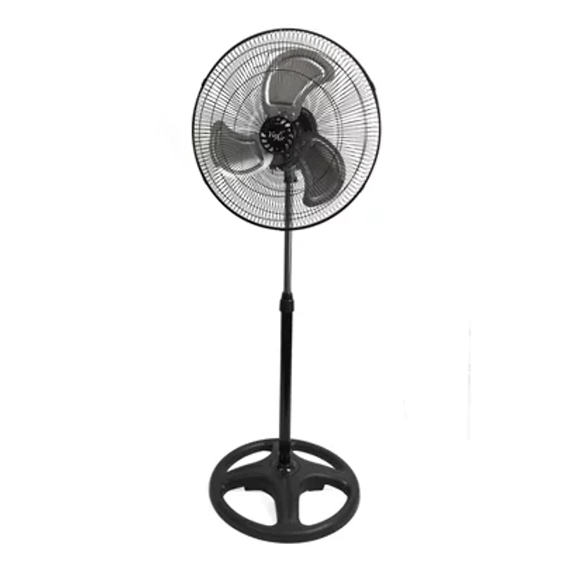 Vie Air 18" Industrial Heavy Duty Pedestal Oscillating Metal Stand Fan