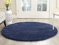 Safavieh Milan Collection Harper Solid Shag Indoor Round Area Rug