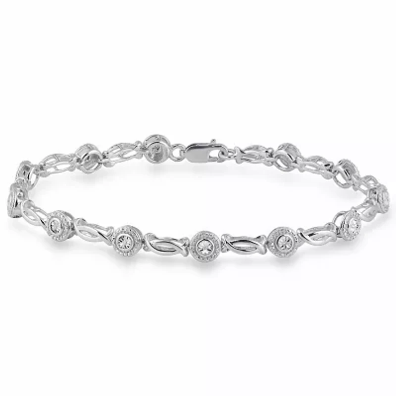 1/10 CT.T.W. Natural Diamond Sterling SIlver Tennis Bracelet