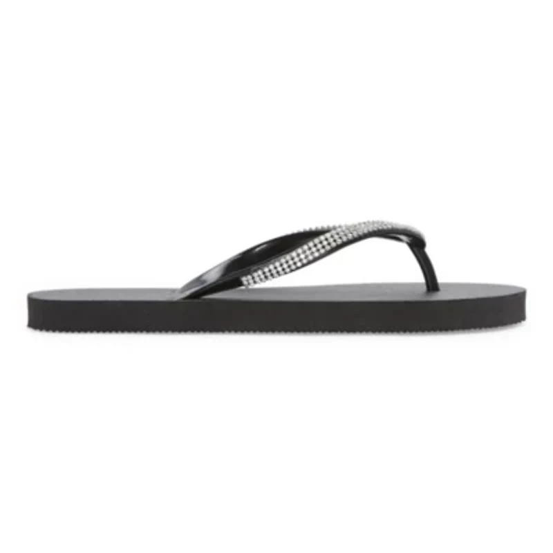 Mixit Womens Rhinestone Zori Flip-Flops