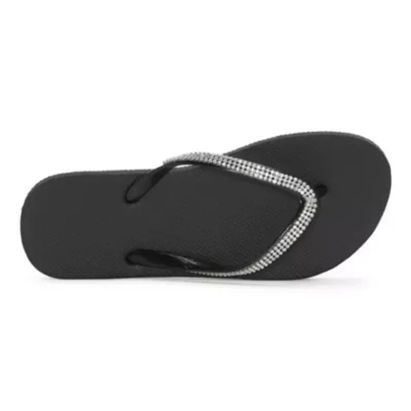 Mixit Womens Rhinestone Zori Flip-Flops