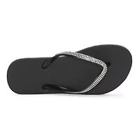 Mixit Womens Rhinestone Zori Flip-Flops