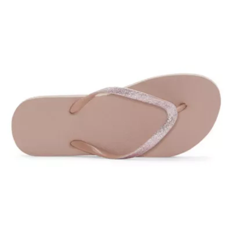 Mixit Womens Glitter Zori Flip-Flops