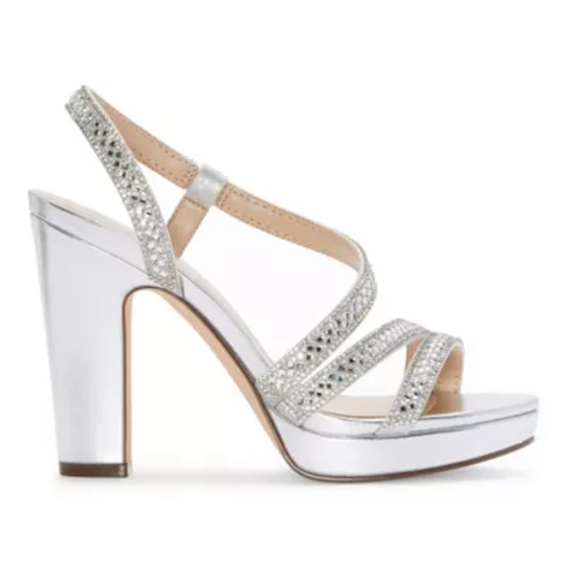 I. Miller Selwyn Womens Open Toe Block Heel Pumps