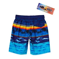 ZeroXposur Above The Knee Big Kid Boys Drawstring Waist Board Shorts