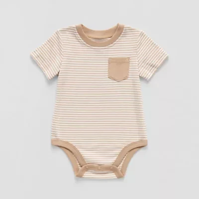 Okie Dokie Baby Boys Crew Neck Short Sleeve Bodysuit