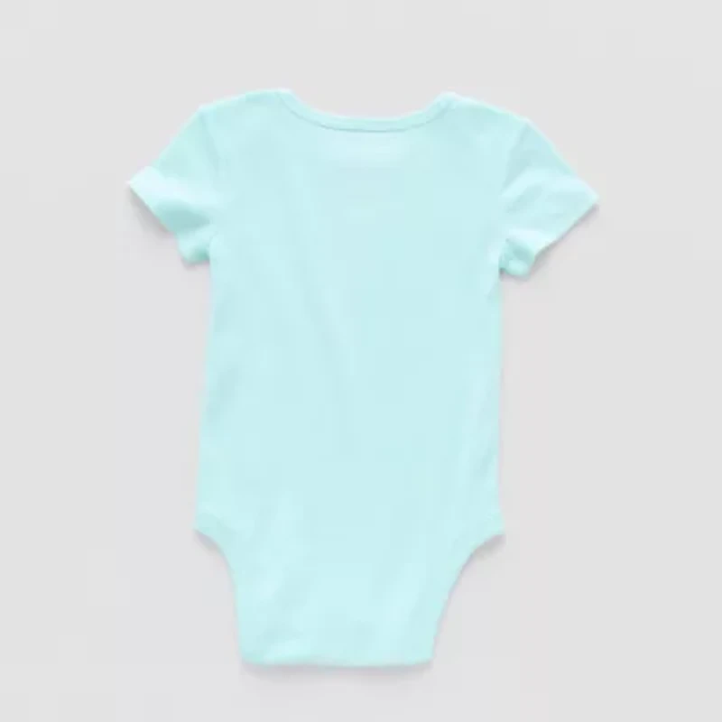 Okie Dokie Baby Unisex Crew Neck Short Sleeve Rib Bodysuit