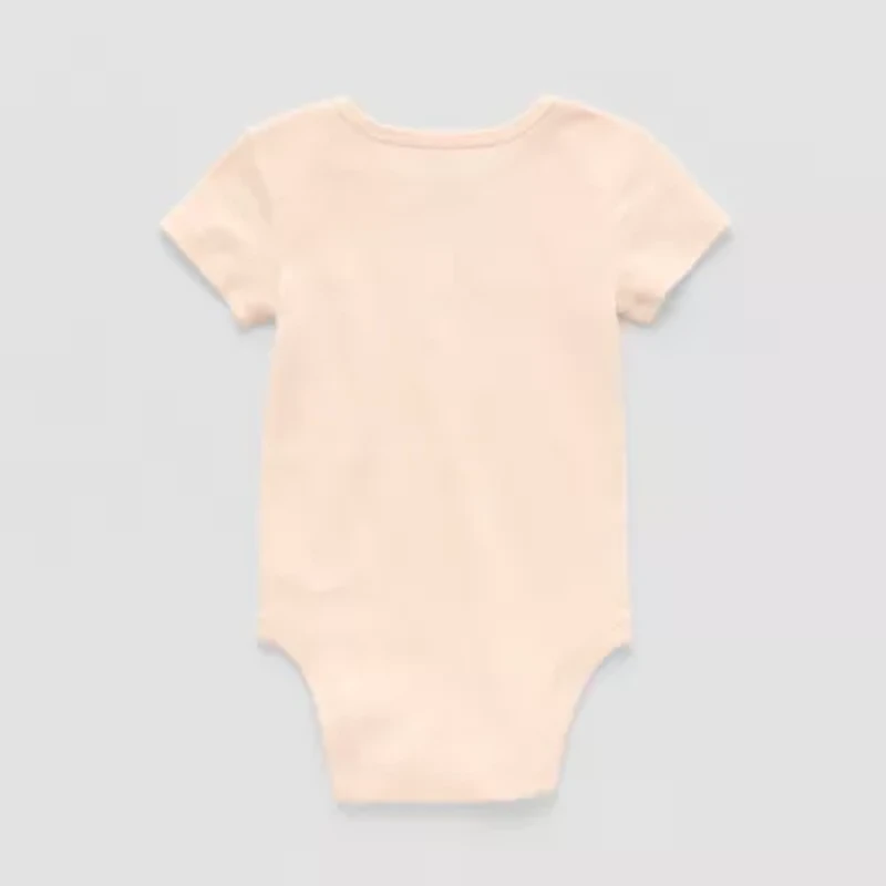 Okie Dokie Baby Unisex Crew Neck Short Sleeve Rib Bodysuit