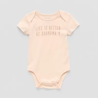 Okie Dokie Baby Unisex Crew Neck Short Sleeve Rib Bodysuit