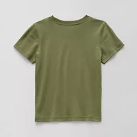 Okie Dokie Toddler & Little Boys Crew Neck Short Sleeve Regular Fit Graphic T-Shirt