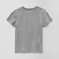 Okie Dokie Toddler & Little Boys Crew Neck Short Sleeve Regular Fit Graphic T-Shirt