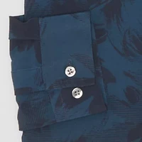 J. Ferrar 360 Stretch Mens Slim Fit Wrinkle Free Long Sleeve Dress Shirt