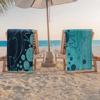 SUPERIOR® Dolphin Collection |100% Egyptian Cotton 2-pc. Quick Dry Beach Towel