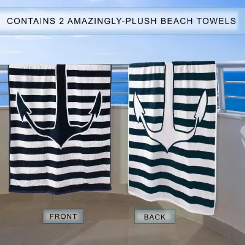 SUPERIOR® Yacht Collection | 100% Egyptian Cotton Quick Dry Beach Towel