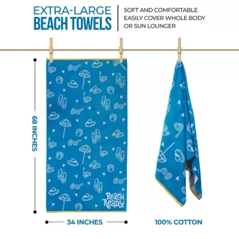 SUPERIOR® Baha Collection | 100% Cotton Quick Dry Beach Towel