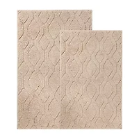 SUPERIOR® Brou 2-Pc Diamond Lattice Bath Rug