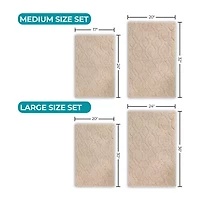 SUPERIOR® Brou 2-Pc Diamond Lattice Bath Rug