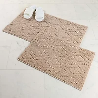 SUPERIOR® Brou 2-Pc Diamond Lattice Bath Rug