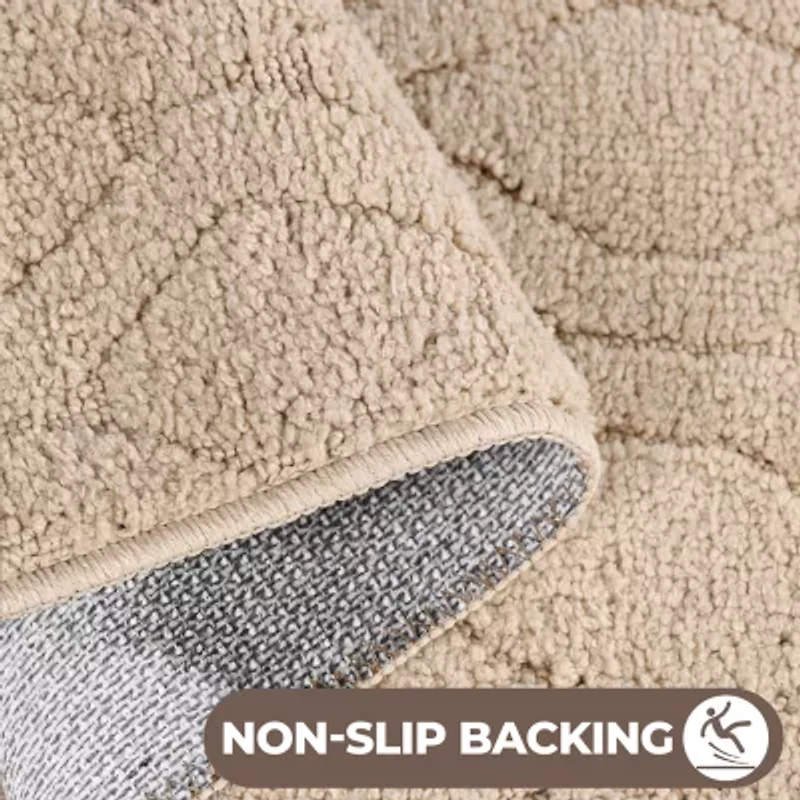 SUPERIOR® Brou 2-Pc Diamond Lattice Bath Rug