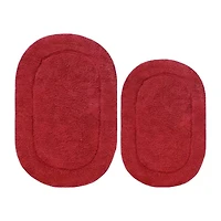 SUPERIOR® Oval Cotton 2-Pc Bath Rug
