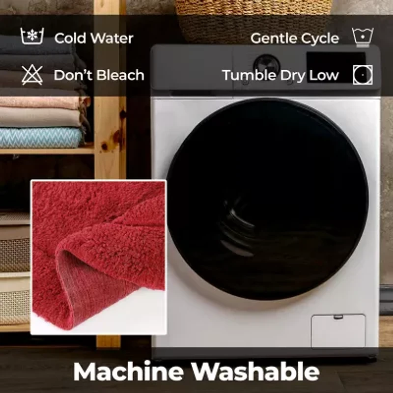 SUPERIOR® Oval Cotton 2-Pc Bath Rug