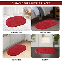 SUPERIOR® Oval Cotton 2-Pc Bath Rug