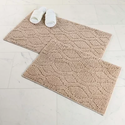 SUPERIOR® Brou 2-Pc Diamond Lattice Bath Rug