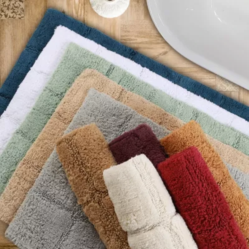 SUPERIOR® Cotton Checkers 2-Pc Bath Rug