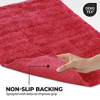 SUPERIOR® Cotton Checkers 2-Pc Bath Rug