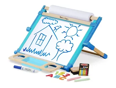 Melissa & Doug Double-Sided Magnetic Tabletop Easel Easel