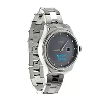 iTouch Connected for Women: Crystal Case with Silver Metal Strap Hybrid Smartwatch (32mm) 13887S-51-D28