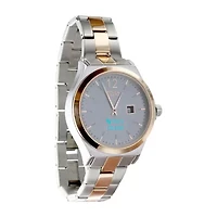 iTouch Connected for Women: Silver Case with Two Toned Metal Strap Hybrid Smartwatch (38mm) 13888S-51-B35