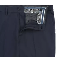 Haggar Cool Right Performance Flex Mens Comfort Waistband Slim Fit Flat Front Pant