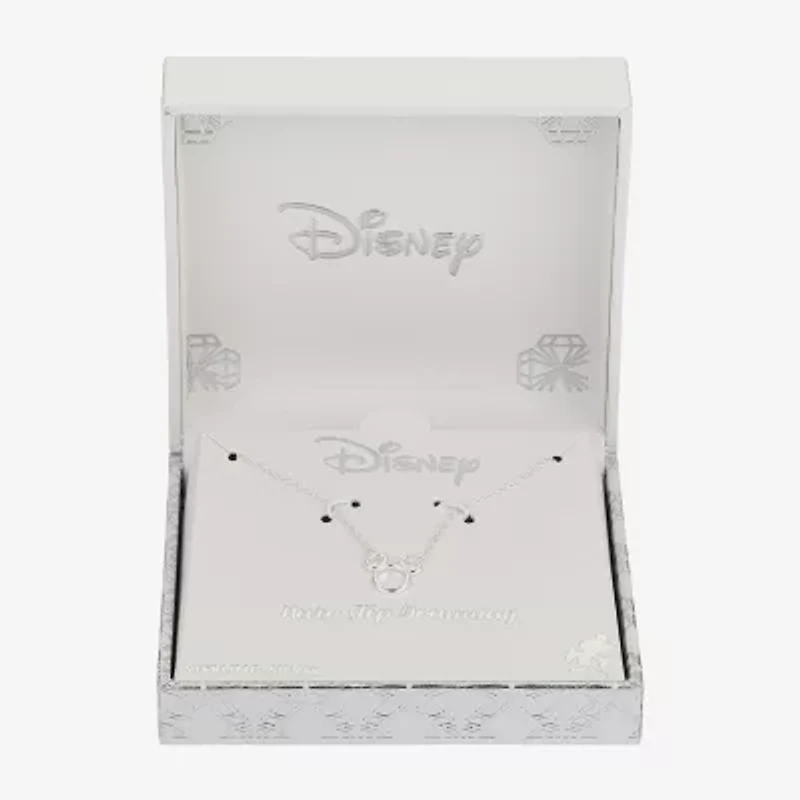 Disney Classics Womens Sterling Silver 16 Inch Pendant Necklace