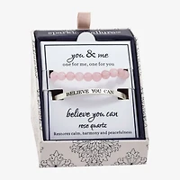 Sparkle Allure You & Me Womens 2-pc. Pink Quartz Pure Silver Over Brass Bracelet Set