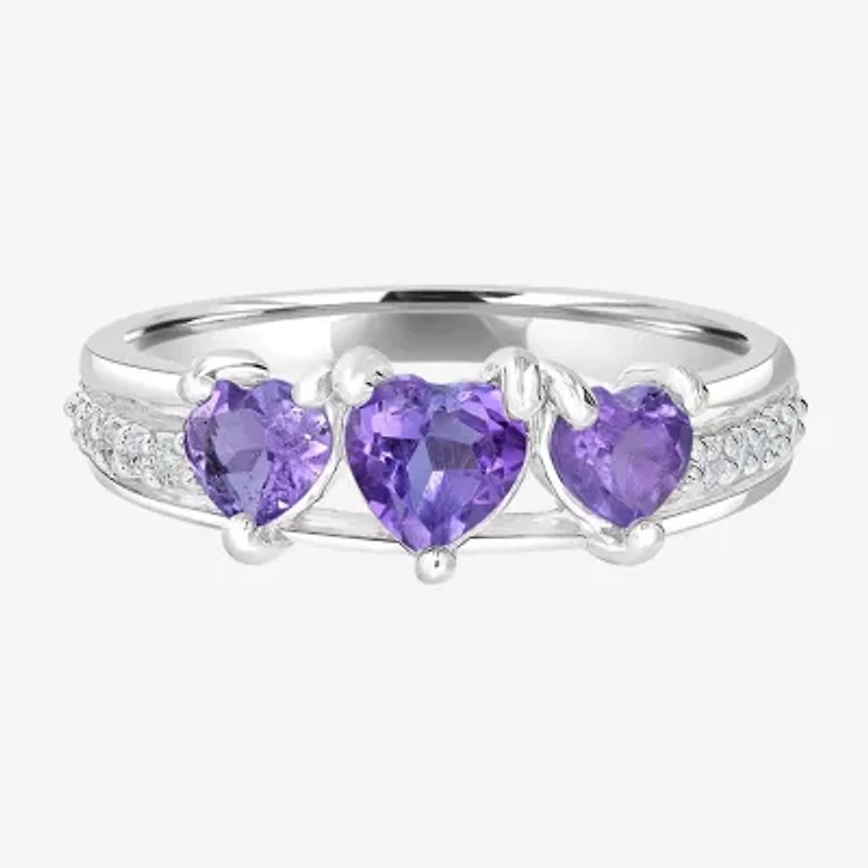 Silver Treasures Genuine Stone Sterling Band