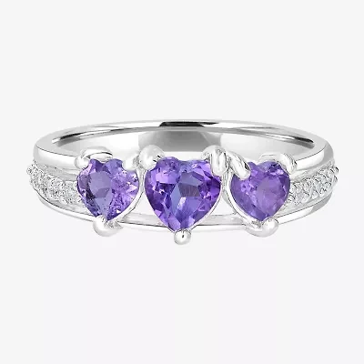 Silver Treasures Genuine Stone Sterling Band