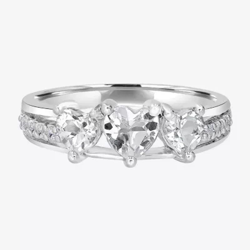 Silver Treasures Genuine Stone Sterling Band