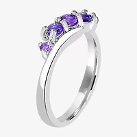 Silver Treasures Genuine Stone Sterling Band