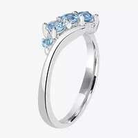 Silver Treasures Genuine Stone Sterling Band