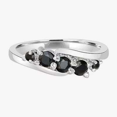 Silver Treasures Genuine Stone Sterling -Stone Band