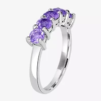 Silver Treasures Genuine Stone Sterling Band