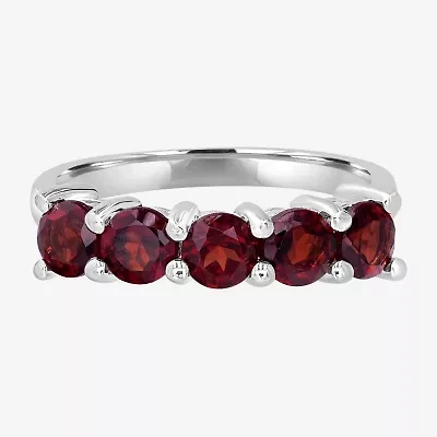 Silver Treasures Genuine Stone Sterling Band