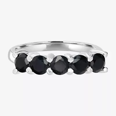 Silver Treasures Genuine Stone Sterling Band