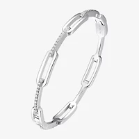 Paris 1901 By Charles Garnier Womens Sterling Silver Solid 6 3/4 Inch Link Bracelet