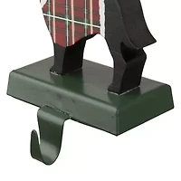 Glitzhome Wooden & Metal Dachshund Christmas Stocking Holder