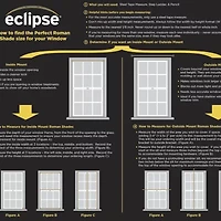 Eclipse Carlton Energy Saving Cordless Blackout Roman Shade