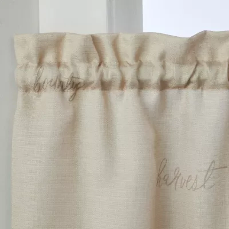 Saturday Knight Autumn Pumpkins Rod Pocket Tailored Valance