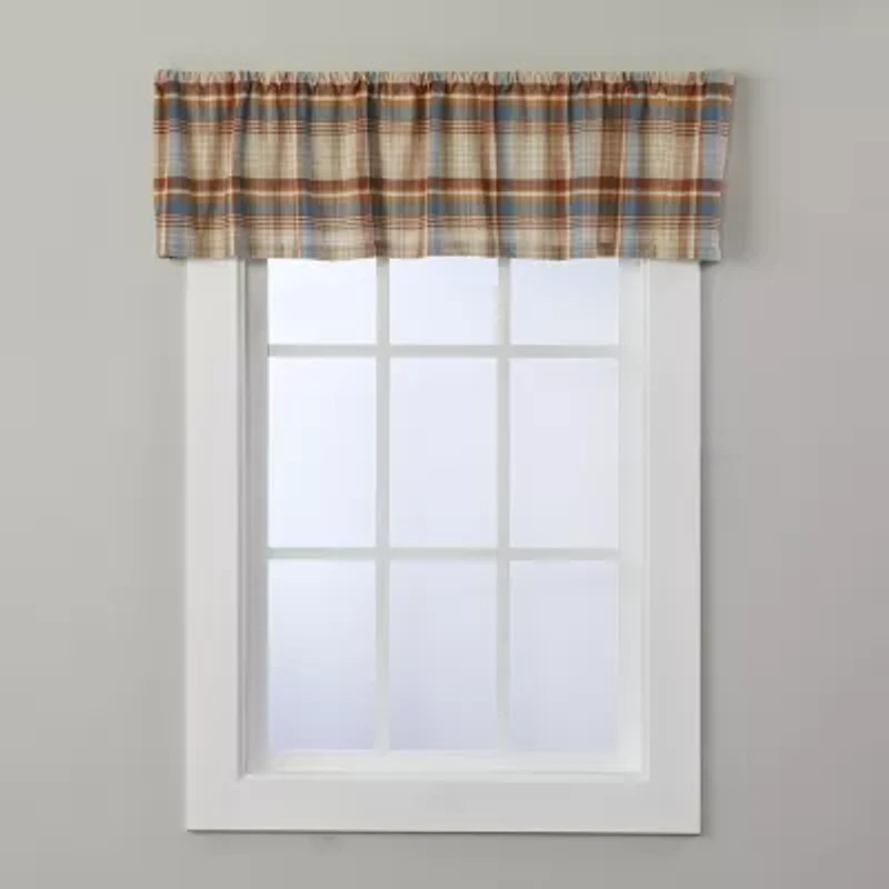 Saturday Knight Amber Plaid Rod Pocket Tailored Valance